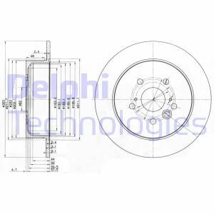 Тормозной диск Delphi BG3691