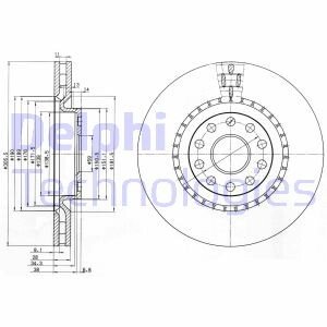 Диск гальмівний Delphi BG3723