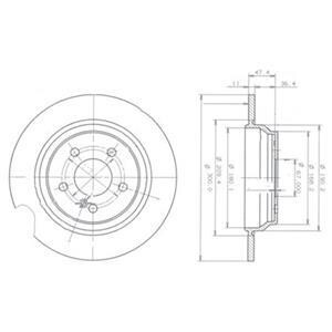 Гальмівний диск Delphi BG3725