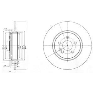 Тормозной диск Delphi BG3728