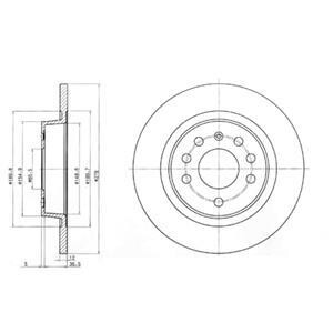 Гальмівні(тормозні) диски Delphi BG3731