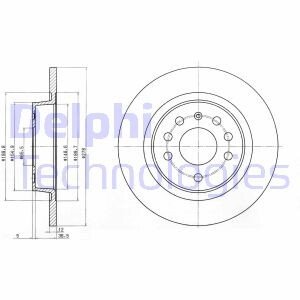 Тормозной диск Delphi BG3731C