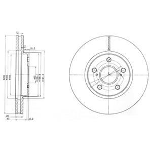 Тормозной диск Delphi BG3735