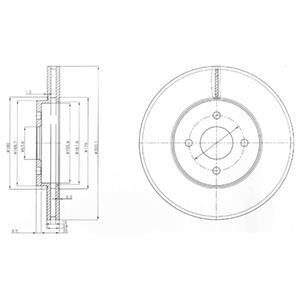 Гальмівні(тормозні) диски Delphi BG3742