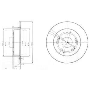 Тормозной диск Delphi BG3746