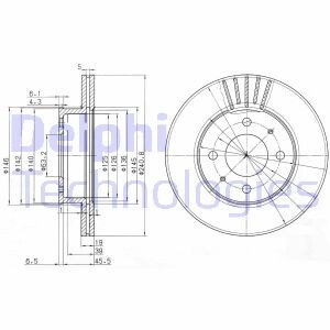 Диск гальмівний Delphi BG3749