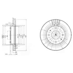 Гальмівний диск Delphi BG3750 (фото 1)