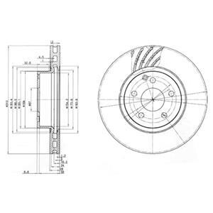 Гальмівні(тормозні) диски Delphi BG3756