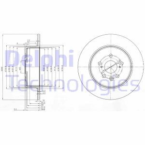 Тормозной диск Delphi BG3777