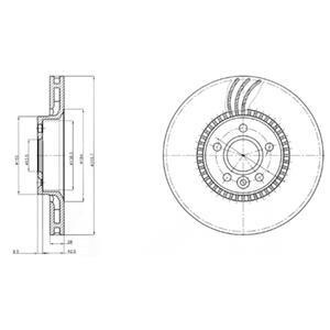 Тормозной диск Delphi BG3784