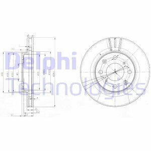 Тормозной диск Delphi BG3794