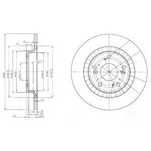 Тормозной диск Delphi BG3795