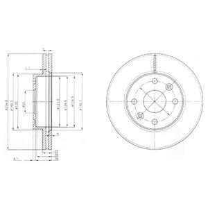 Тормозной диск Delphi BG3802