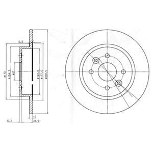 Тормозной диск Delphi BG3804