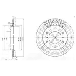 Тормозной диск Delphi BG3812