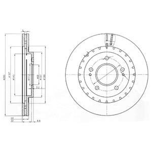 Тормозной диск Delphi BG3814