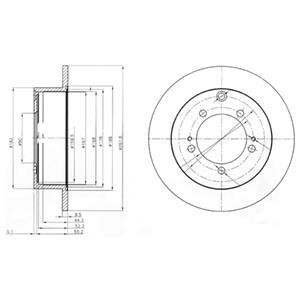 Тормозной диск Delphi BG3815