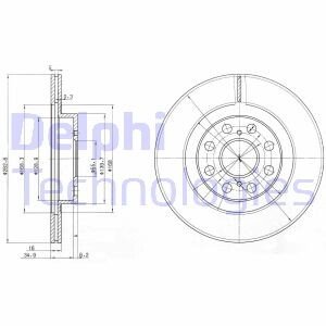 Диск гальмівний Delphi BG3825