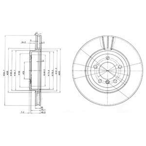 Тормозной диск Delphi BG3830