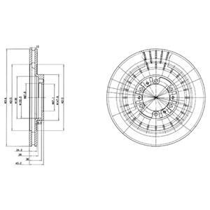 Тормозной диск Delphi BG3847