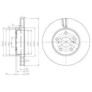 Диск гальмівний Delphi BG3850