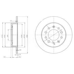 Гальмівний диск Delphi BG3862