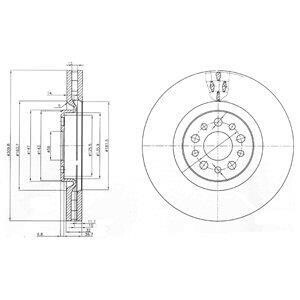 Гальмівні(тормозні) диски Delphi BG3898