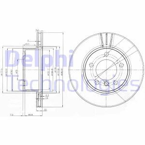 Диск гальмівний Delphi BG3899C