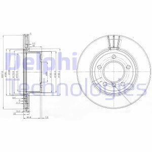 Тормозной диск Delphi BG3900C