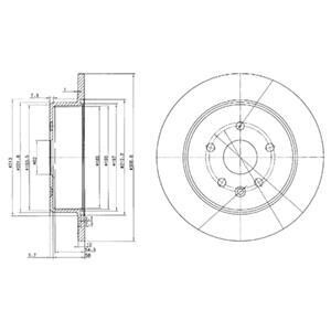 Тормозной диск Delphi BG3907