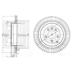 Диск гальмівний Delphi BG3925C