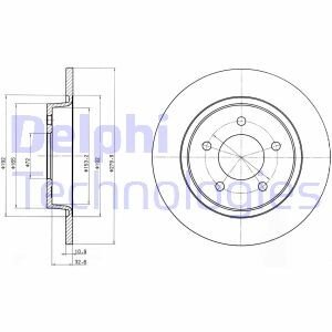 Тормозной диск Delphi BG3930