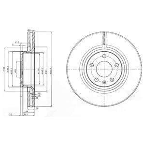 Тормозной диск Delphi BG3939