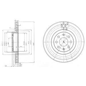 Тормозной диск Delphi BG3944