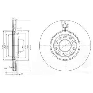 Гальмівний диск Delphi BG3951