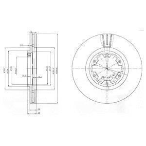 Гальмівні(тормозні) диски Delphi BG3972