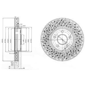 Тормозной диск Delphi BG3986
