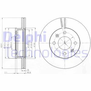 Диск гальмівний Delphi BG4009