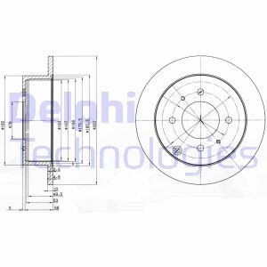 Тормозной диск Delphi BG4010