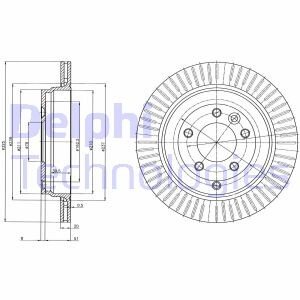 Тормозной диск Delphi BG4020C