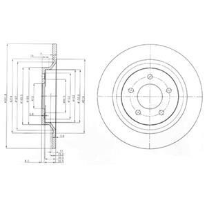 Тормозной диск Delphi BG4026