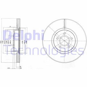 Тормозной диск Delphi BG4056C (фото 1)