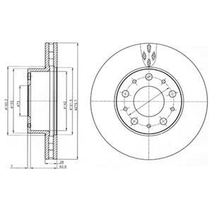 Тормозной диск Delphi BG4059