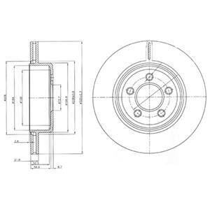 Тормозной диск Delphi BG4073