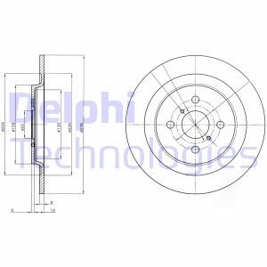 Тормозной диск Delphi BG4076