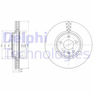 Тормозной диск Delphi BG4080C