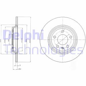 Тормозной диск Delphi BG4081C