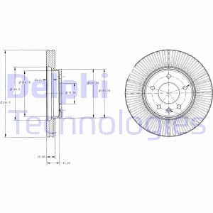 Тормозной диск Delphi BG4092C