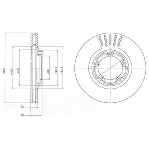 Тормозной диск Delphi BG4098