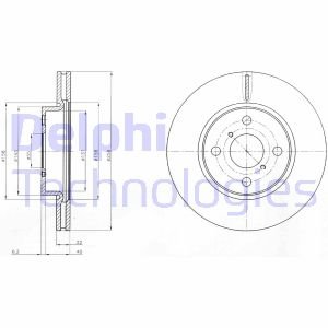 Тормозной диск Delphi BG4116C